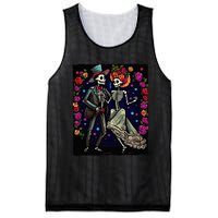 Dancing Skeletons Costume Dia De Los Muertos Day of The Dead Mesh Reversible Basketball Jersey Tank