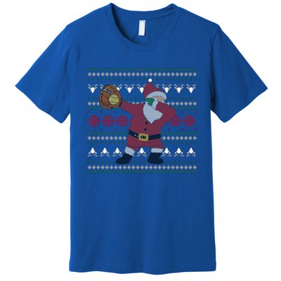 Dabbing Santa Christmas Softball Premium T-Shirt