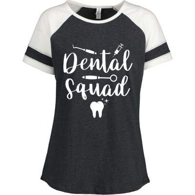 Dental Squad Costume Dental Assistant Cute Gift Enza Ladies Jersey Colorblock Tee