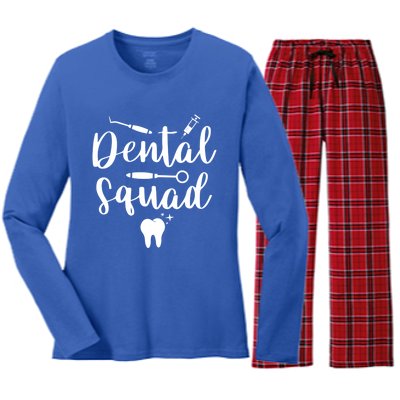 Dental Squad Costume Dental Assistant Cute Gift Women's Long Sleeve Flannel Pajama Set 