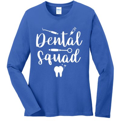 Dental Squad Costume Dental Assistant Cute Gift Ladies Long Sleeve Shirt