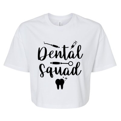 Dental Squad Costume Dental Assistant Cute Gift Bella+Canvas Jersey Crop Tee