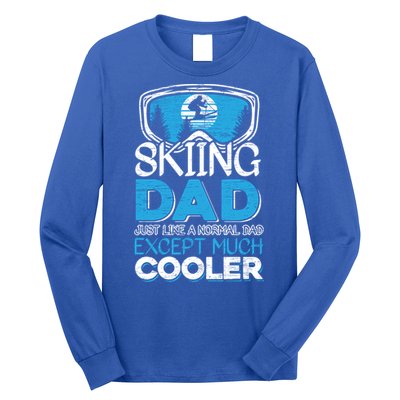 Dad Ski Cool Dad Christmas Stepfather Gift Long Sleeve Shirt