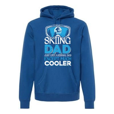 Dad Ski Cool Dad Christmas Stepfather Gift Premium Hoodie