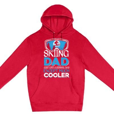 Dad Ski Cool Dad Christmas Stepfather Gift Premium Pullover Hoodie