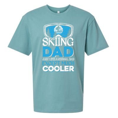 Dad Ski Cool Dad Christmas Stepfather Gift Sueded Cloud Jersey T-Shirt