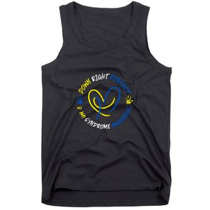 Down Syndrome Down Right Perfect Awareness Trisomy 21 Gift Tank Top