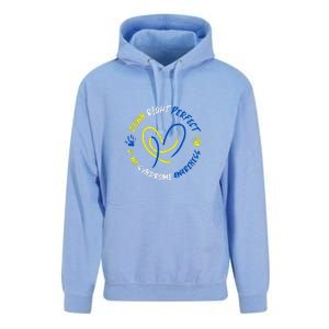 Down Syndrome Down Right Perfect Awareness Trisomy 21 Gift Unisex Surf Hoodie