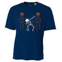 Dabbing Skeleton Dab Dance Halloween Gift Cooling Performance Crew T-Shirt