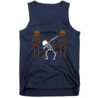 Dabbing Skeleton Dab Dance Halloween Gift Tank Top