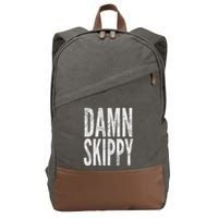 Damn Skippy Cotton Canvas Backpack