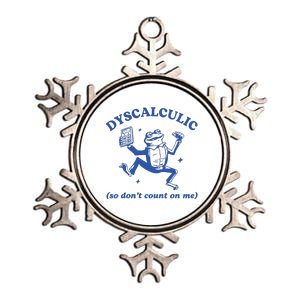 Dyscalculic So DonT Count On Me Metallic Star Ornament