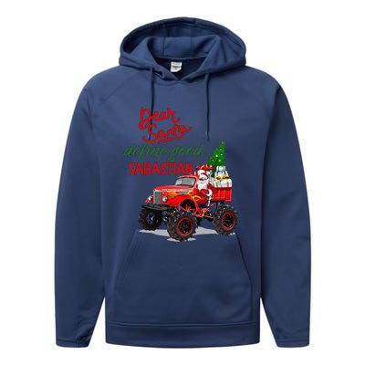 Dear Santa Define Good Sebastian Performance Fleece Hoodie