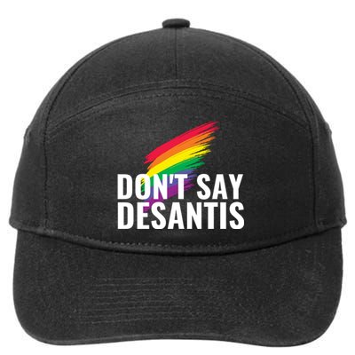 Dont Say DeSantis Rainbow Say Gay Graphic 7-Panel Snapback Hat