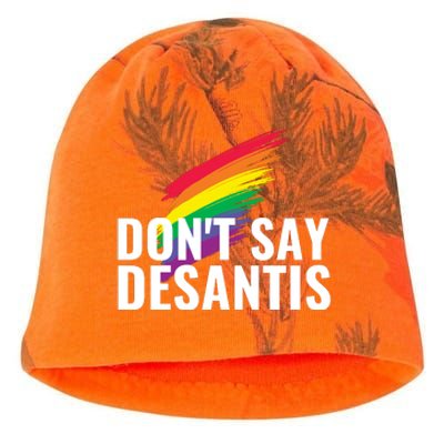 Dont Say DeSantis Rainbow Say Gay Graphic Kati - Camo Knit Beanie