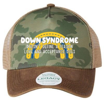 Down Syndrome Doesnt Define A Person Love And Acceptance Does Legacy Tie Dye Trucker Hat