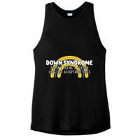 Down Syndrome Doesnt Define A Person Love And Acceptance Does Ladies PosiCharge Tri-Blend Wicking Tank