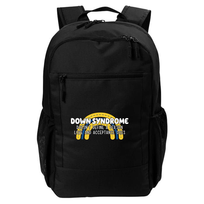 Down Syndrome Doesnt Define A Person Love And Acceptance Does Backpack