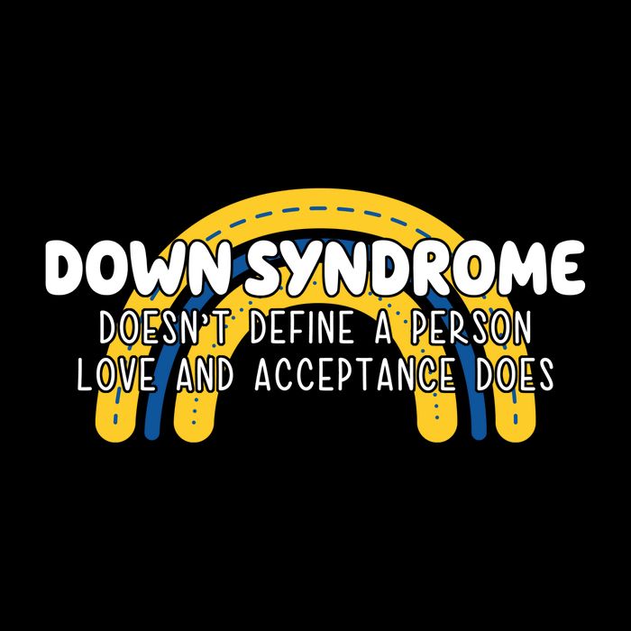 Down Syndrome Doesnt Define A Person Love And Acceptance Does Drawstring Bag