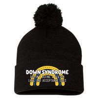 Down Syndrome Doesnt Define A Person Love And Acceptance Does Pom Pom 12in Knit Beanie