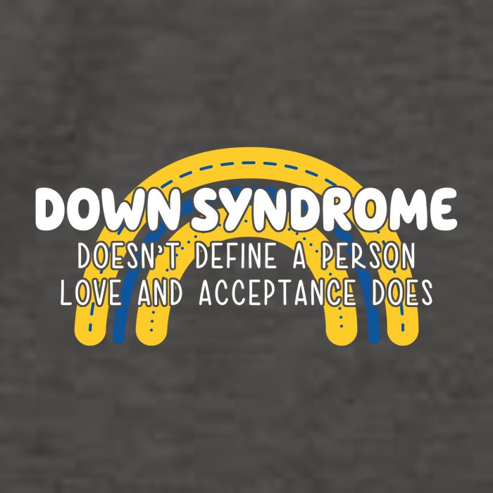 Down Syndrome Doesnt Define A Person Love And Acceptance Does Vector Backpack