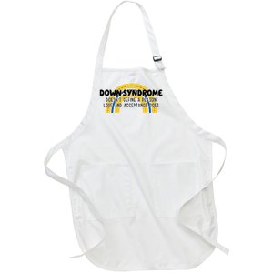 Down Syndrome Doesnt Define A Person Love And Acceptance Does Full-Length Apron With Pockets