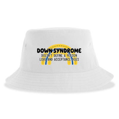 Down Syndrome Doesnt Define A Person Love And Acceptance Does Sustainable Bucket Hat