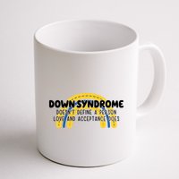 Down Syndrome Doesnt Define A Person Love And Acceptance Does Mug