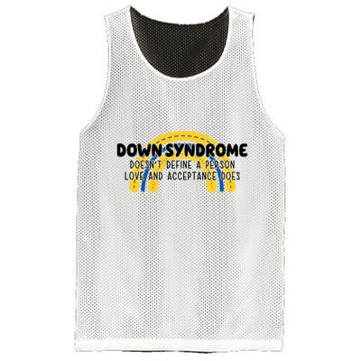 Down Syndrome Doesnt Define A Person Love And Acceptance Does Mesh Reversible Basketball Jersey Tank