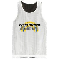 Down Syndrome Doesnt Define A Person Love And Acceptance Does Mesh Reversible Basketball Jersey Tank