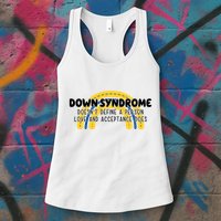 Down Syndrome Doesnt Define A Person Love And Acceptance Does Womens Tank Top
