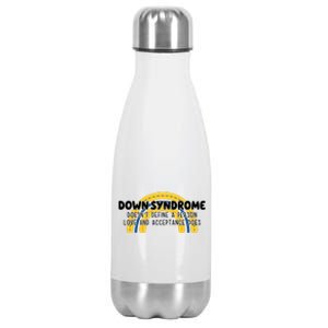 Down Syndrome Doesnt Define A Person Love And Acceptance Does Stainless Steel Insulated Water Bottle