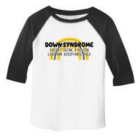 Down Syndrome Doesnt Define A Person Love And Acceptance Does Toddler Fine Jersey T-Shirt