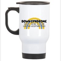 Down Syndrome Doesnt Define A Person Love And Acceptance Does Stainless Steel Travel Mug