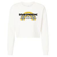 Down Syndrome Doesnt Define A Person Love And Acceptance Does Cropped Pullover Crew