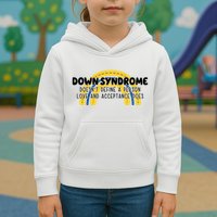 Down Syndrome Doesnt Define A Person Love And Acceptance Does Kids Hoodie