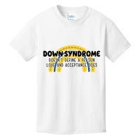 Down Syndrome Doesnt Define A Person Love And Acceptance Does Kids T-Shirt