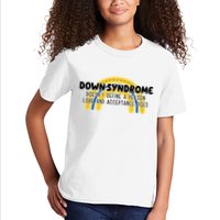 Down Syndrome Doesnt Define A Person Love And Acceptance Does Kids T-Shirt