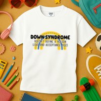 Down Syndrome Doesnt Define A Person Love And Acceptance Does Kids T-Shirt