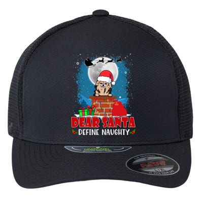 Dear Santa Define Naughty Chihuahua Dog Funny Christmas Great Gift Flexfit Unipanel Trucker Cap