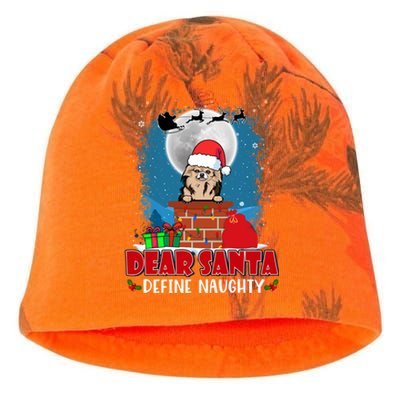 Dear Santa Define Naughty Chihuahua Dog Funny Christmas Great Gift Kati - Camo Knit Beanie