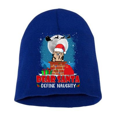 Dear Santa Define Naughty Chihuahua Dog Funny Christmas Great Gift Short Acrylic Beanie