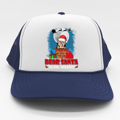 Dear Santa Define Naughty Chihuahua Dog Funny Christmas Great Gift Trucker Hat