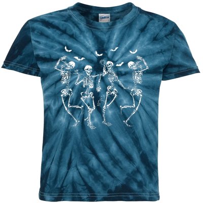 Dancing Skeletons Dance Challeng For Kids Tie-Dye T-Shirt