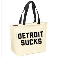 Detroit Sucks Zip Tote Bag