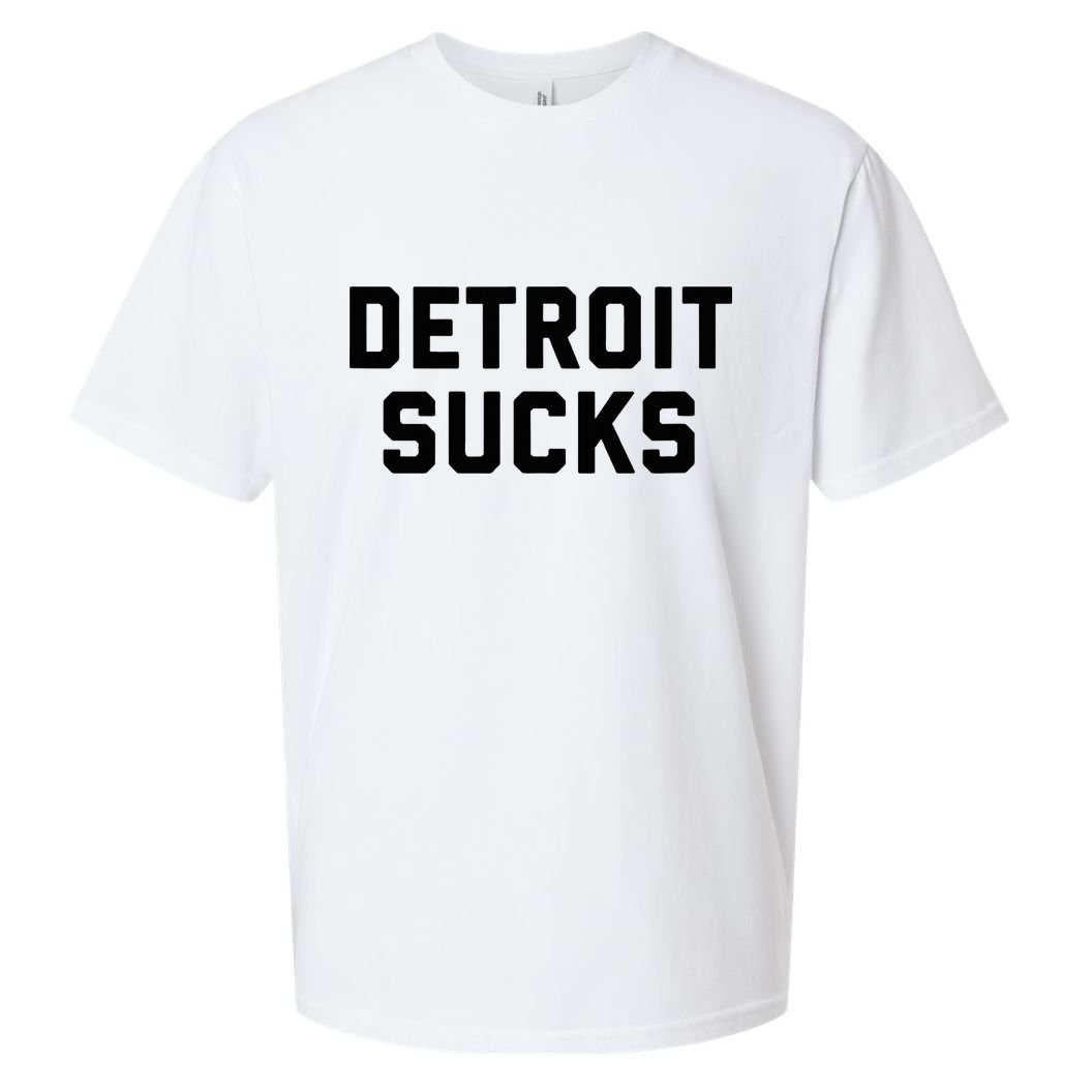 Detroit Sucks Sueded Cloud Jersey T-Shirt