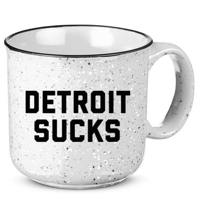 Detroit Sucks 15oz Campfire Ceramic Mug