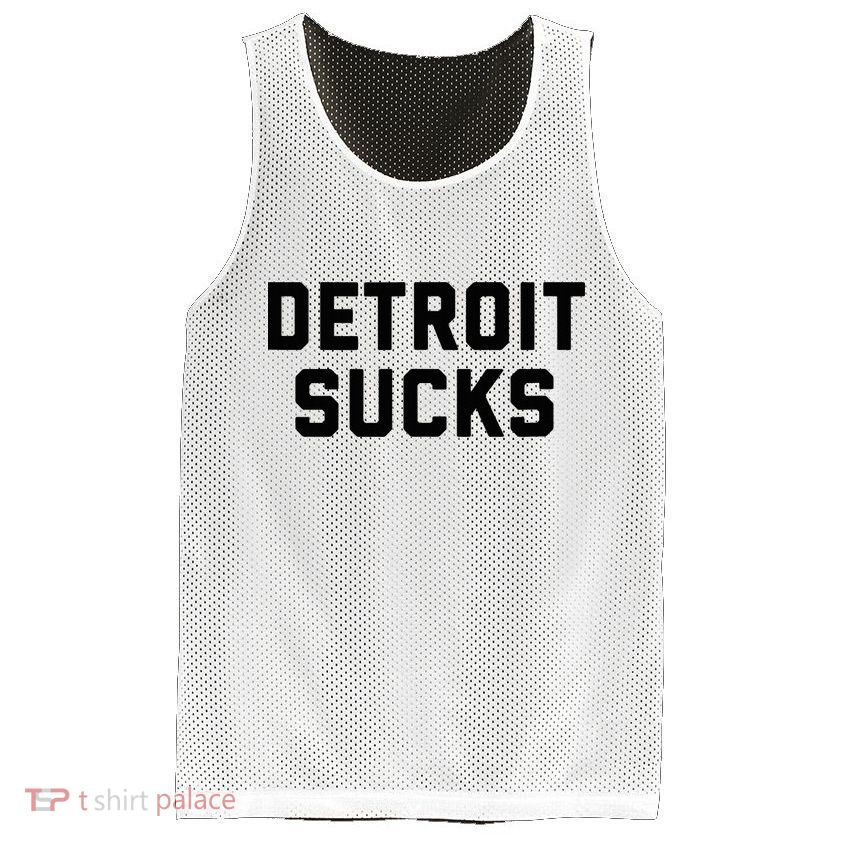 Detroit Sucks Mesh Reversible Basketball Jersey Tank