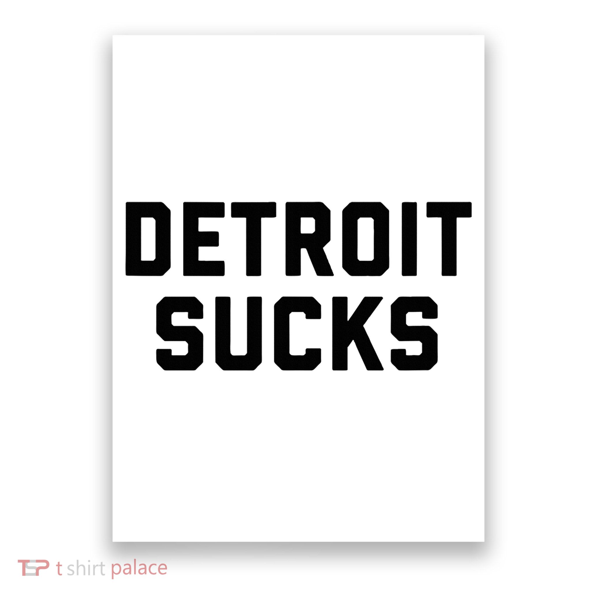 Detroit Sucks Poster
