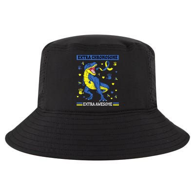 Down Syndrome Dinosaur T rex Extra Chromosome Extra Awesome Cool Comfort Performance Bucket Hat